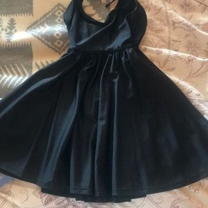 American apparel black halter dress